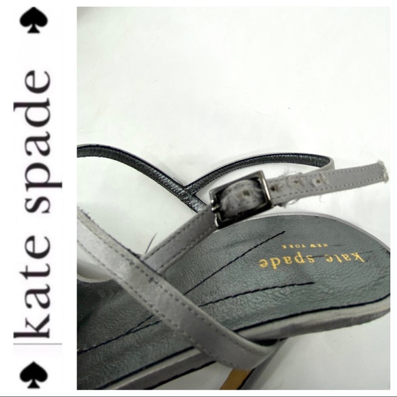 💕SALE💕 Kate Spade Silver Diamond Jeweled Heels - Picture 5 of 7